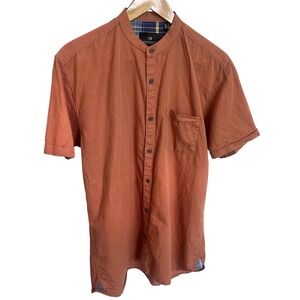 Scotch & Soda Men's XL Slim Fit Cuffed Short Sleeve Button Up Amsterdam Shirt